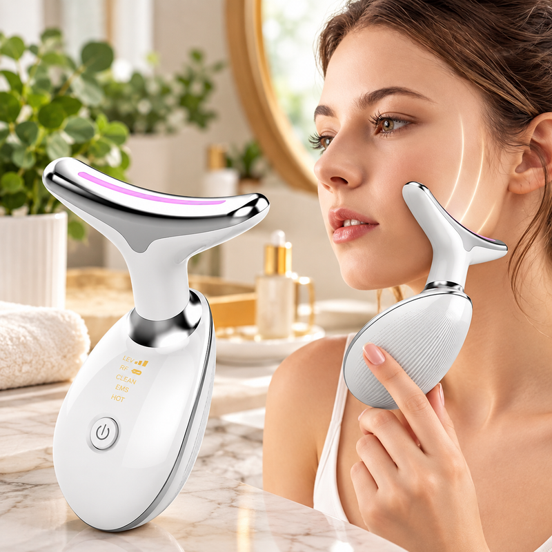 Massageador Facial com LED