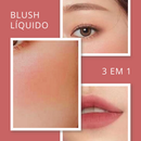 Blush Líquido Lové Rain Cremoso Com Aplicador Sheglan Dupe Acabamento Natural