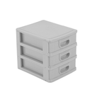 Gaveteiro Organizador De Mesa - Acessórios Brincos Maquiagem Remédio Medicamento Linhas Costura-3 Gavetas