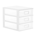 Organizador de Mesa com 3 Gavetas – Porta Maquiagem, Joias e Acessórios Multiuso