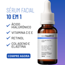 Serum Facial 10 em 01 - Pós Make Completo - Niacinamida, Retinol, Ácido Hialurônico, Vitamina C Skin Health 30ml