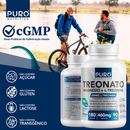 Treonato Puro Nutrition Magnésio + L-Treonina, Alto Teor de Magnésio por Porção, 180 Cápsula