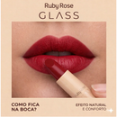 Batom Bala Creamy Matte Glass Ruby Rose