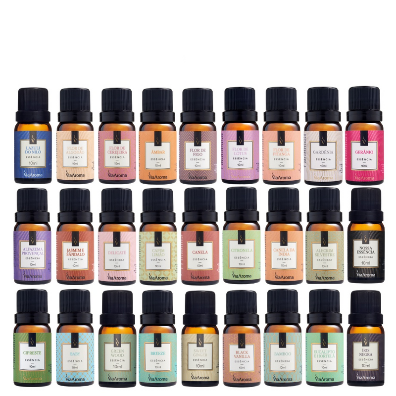 Essências Clássicas para Difusor Aromatizador de Ambientes Via Aroma - 10ml